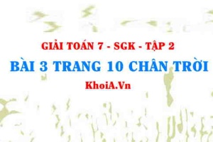 Bài 3 trang 10 Toán 7 Chân trời sáng tạo Tập 2